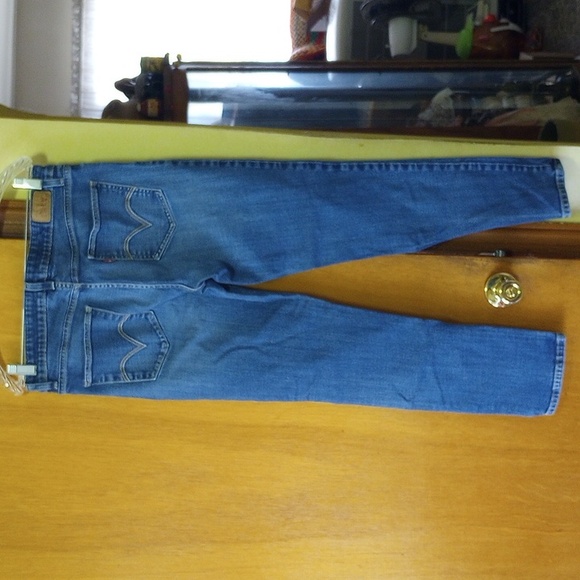 Levi's 12 mid rise skinny denim blue jeans - Picture 2 of 4